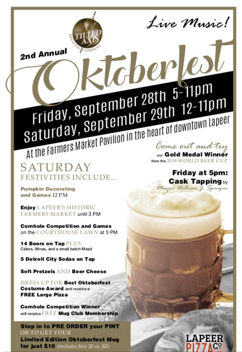 2nd Annual Oktoberfest at Tilted Axis Brewery