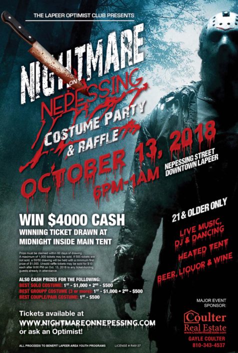 Nightmare on Nepessing - Costume Party and Raffle